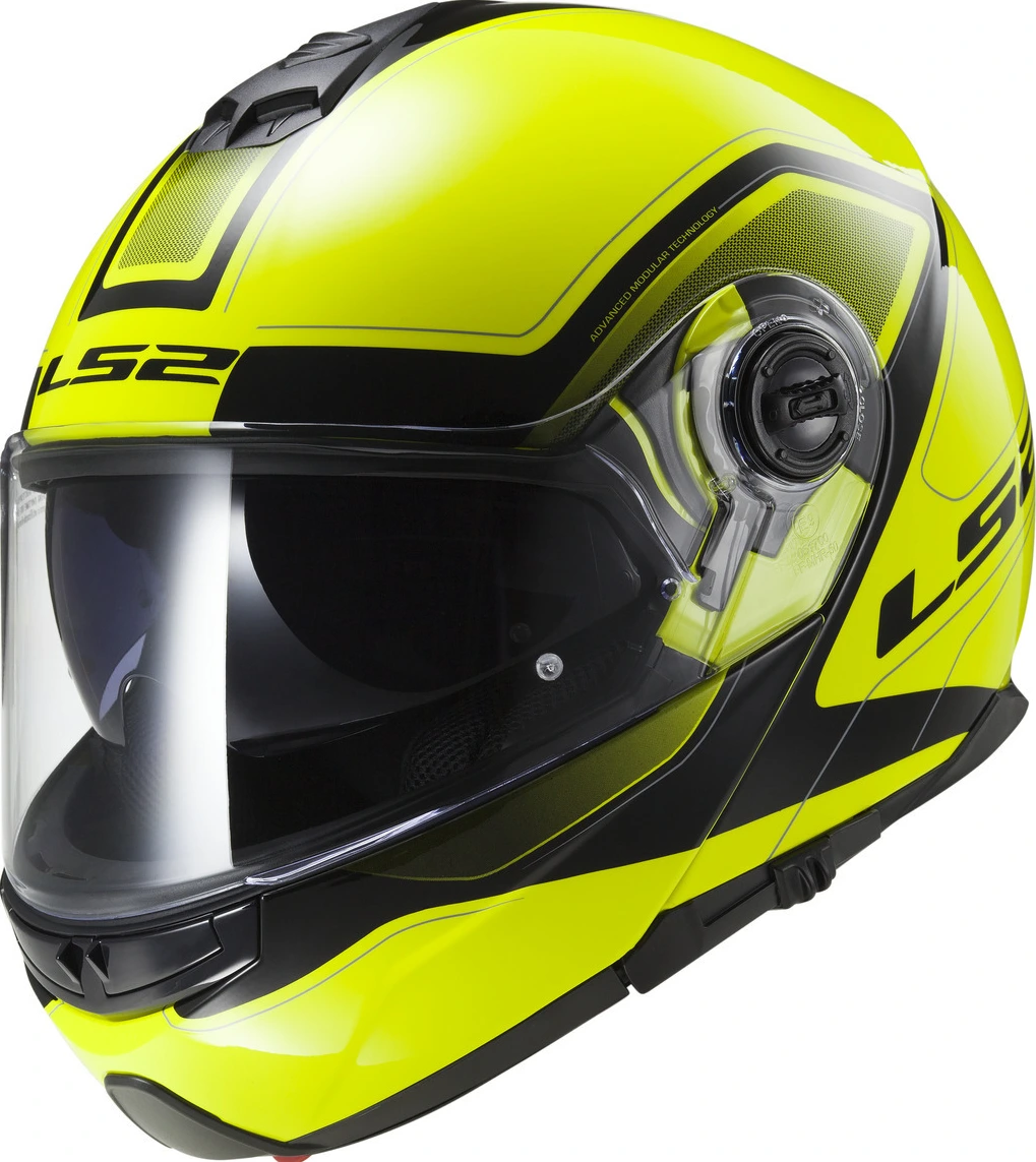 LS2 FF325 STROBE CIVIK helmet - Black H-V Yellow, XS
