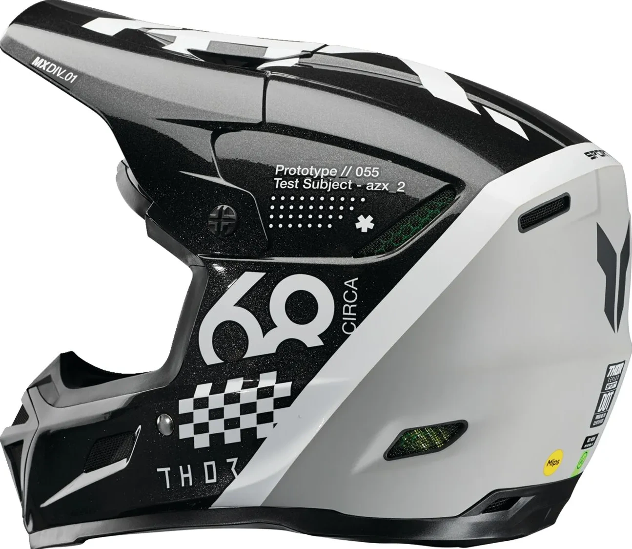 HELMET REFLEX SPORT RIOT BK/WH XS