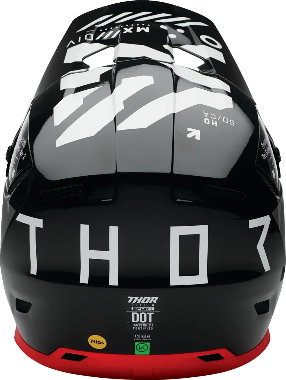 HELMET REFLEX SPORT STRIKE BK/RD XS