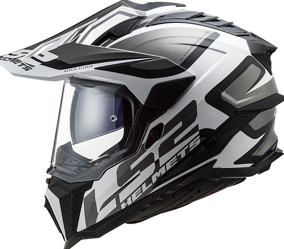 LS2 MX701 EXPLORER ALTER Шлем - Matt Black White, 2XL