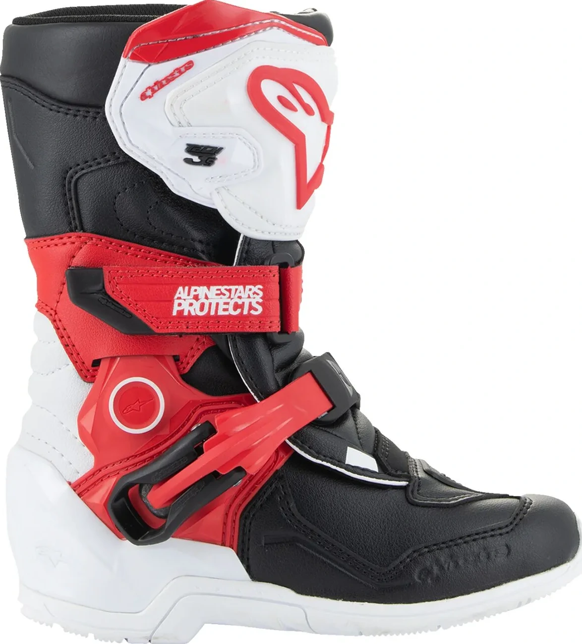 BOOT T3S KIDS WT/BK/R 10