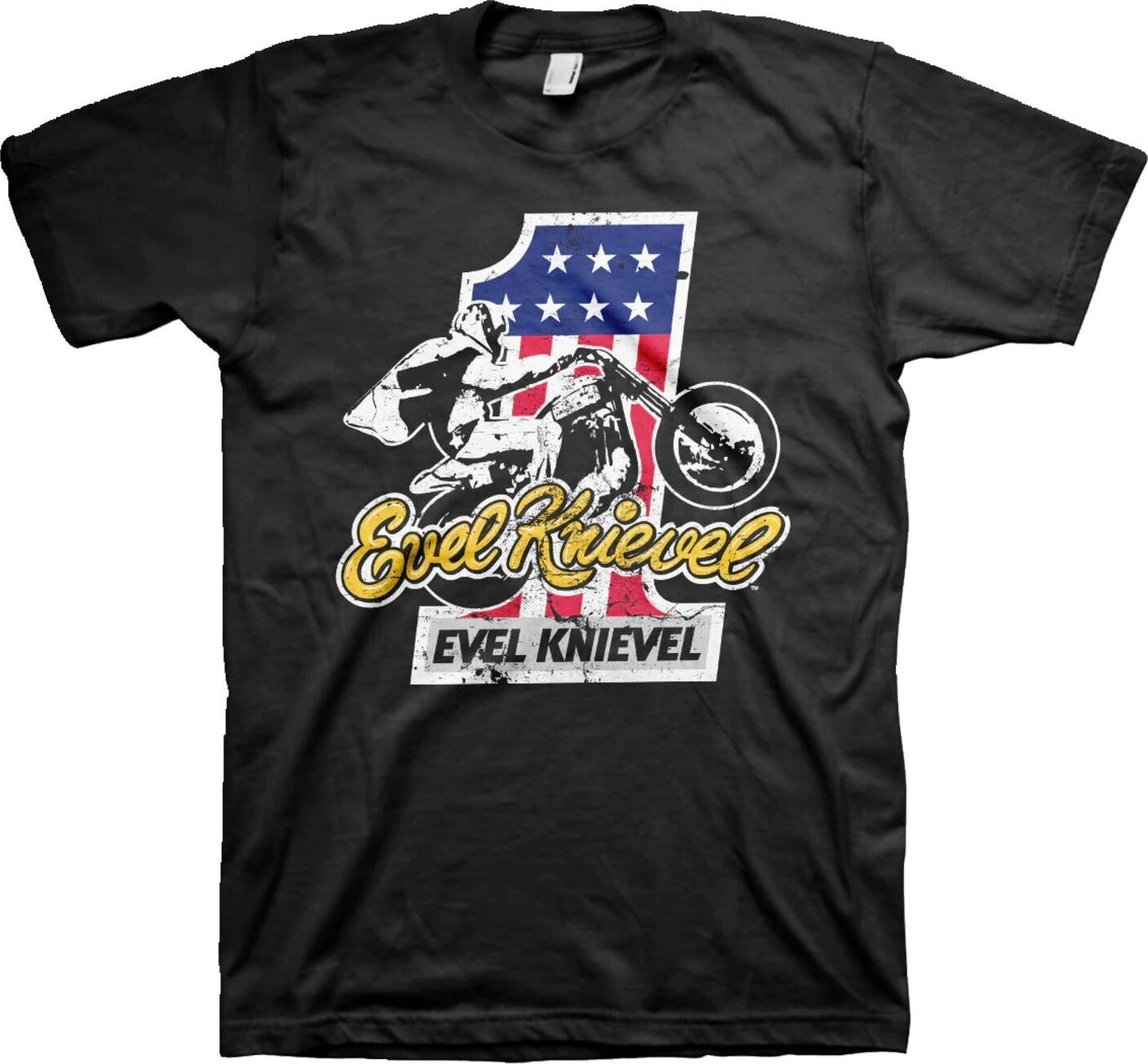 Evel Knievel No. 1 T-shirt, Black, S