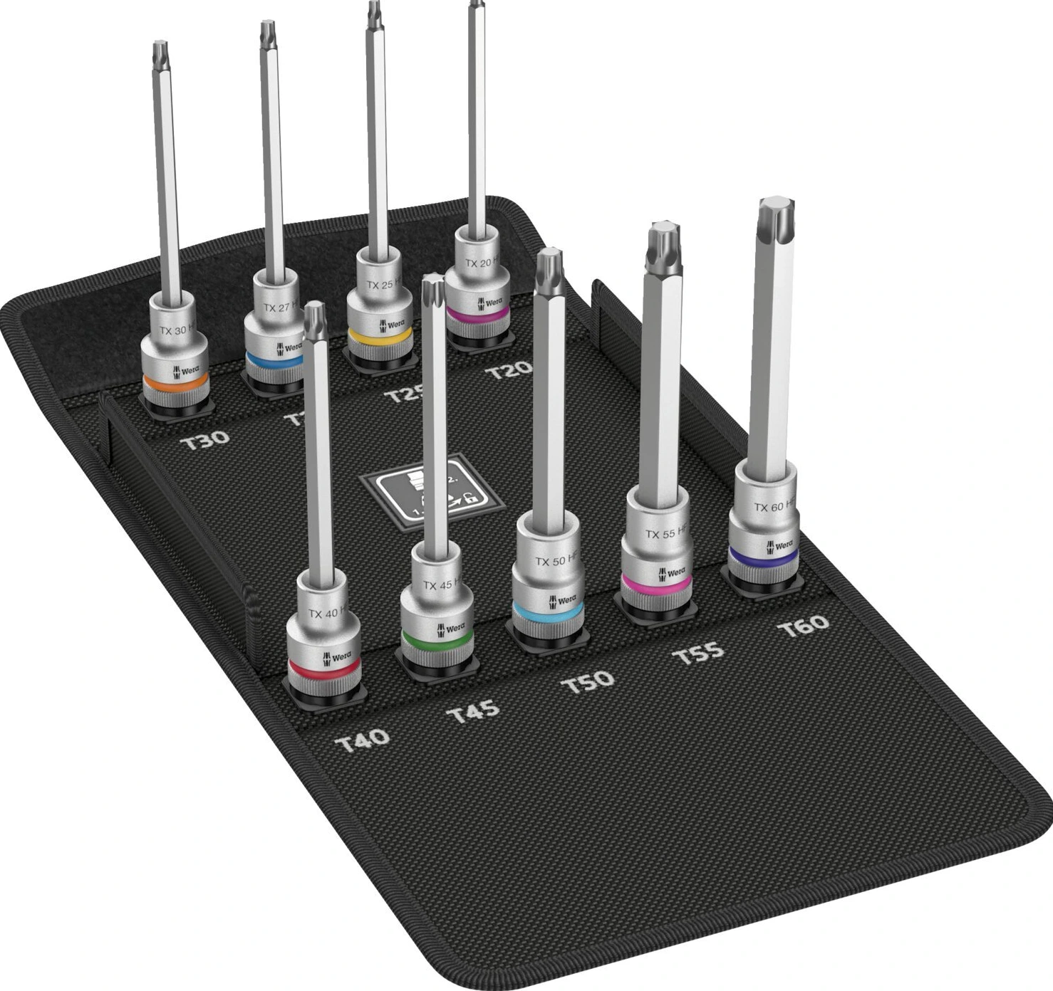 Wera Zyklop 1/2" drive extended Torx® socket bit set, 140 mm