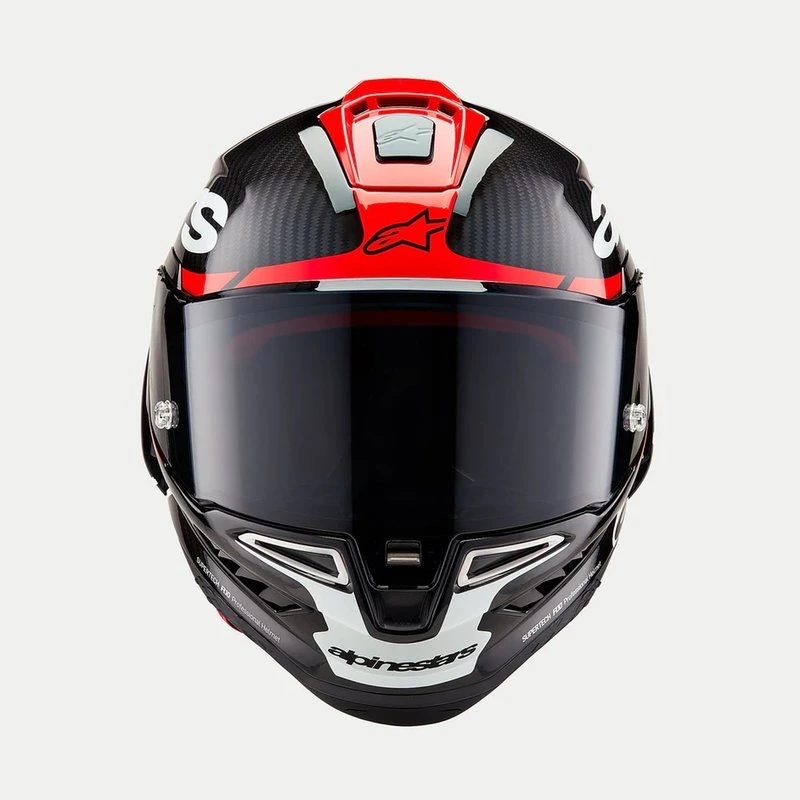 Alpinestars Helmet Supertech R10 Element Black/Carb/Fluo Red/White, XS