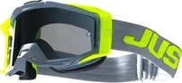 Just1 Goggle Iris 2.0 Logo Grey - Yellow Fluo Mirror Silver Lens