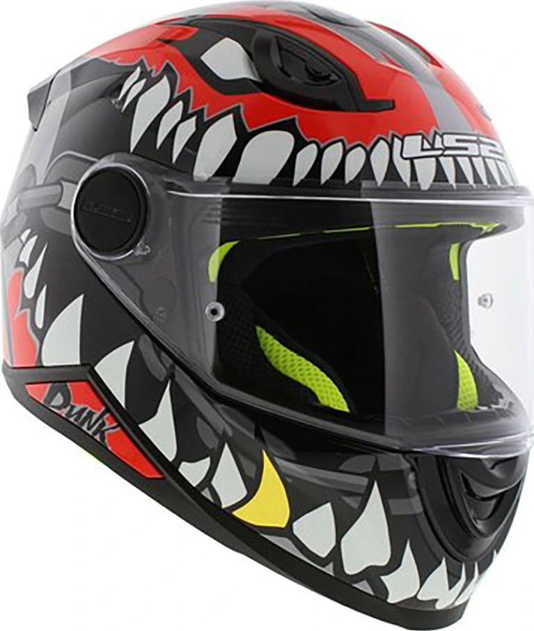 LS2 FF812 KID PUNK helmet - Grey Red, S