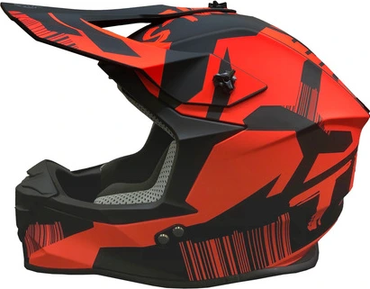 Timeless MX Terrain Flow helmet mattblack/red, L