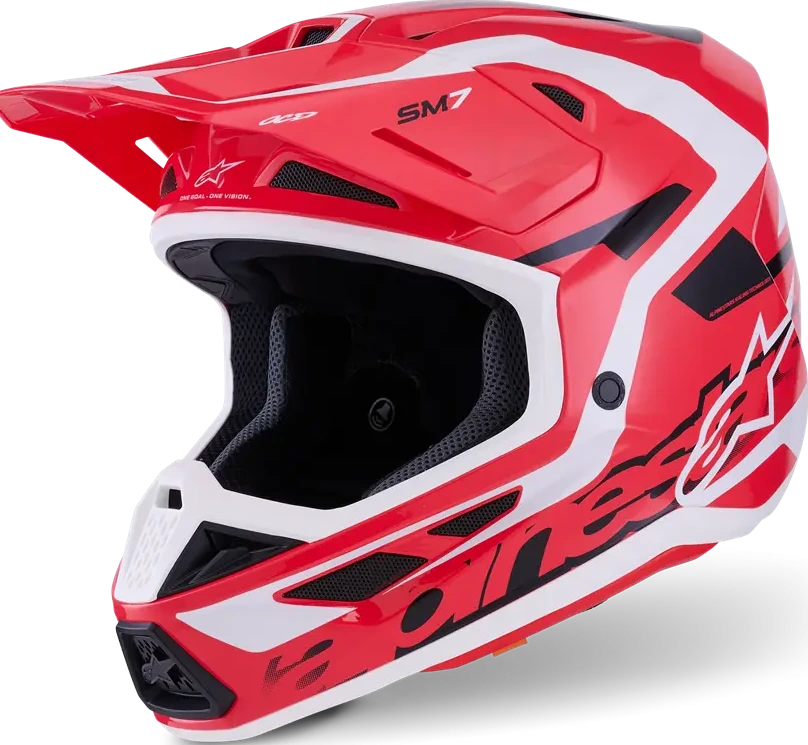 HELMET SM7 DEED RED/BLK/WH XS