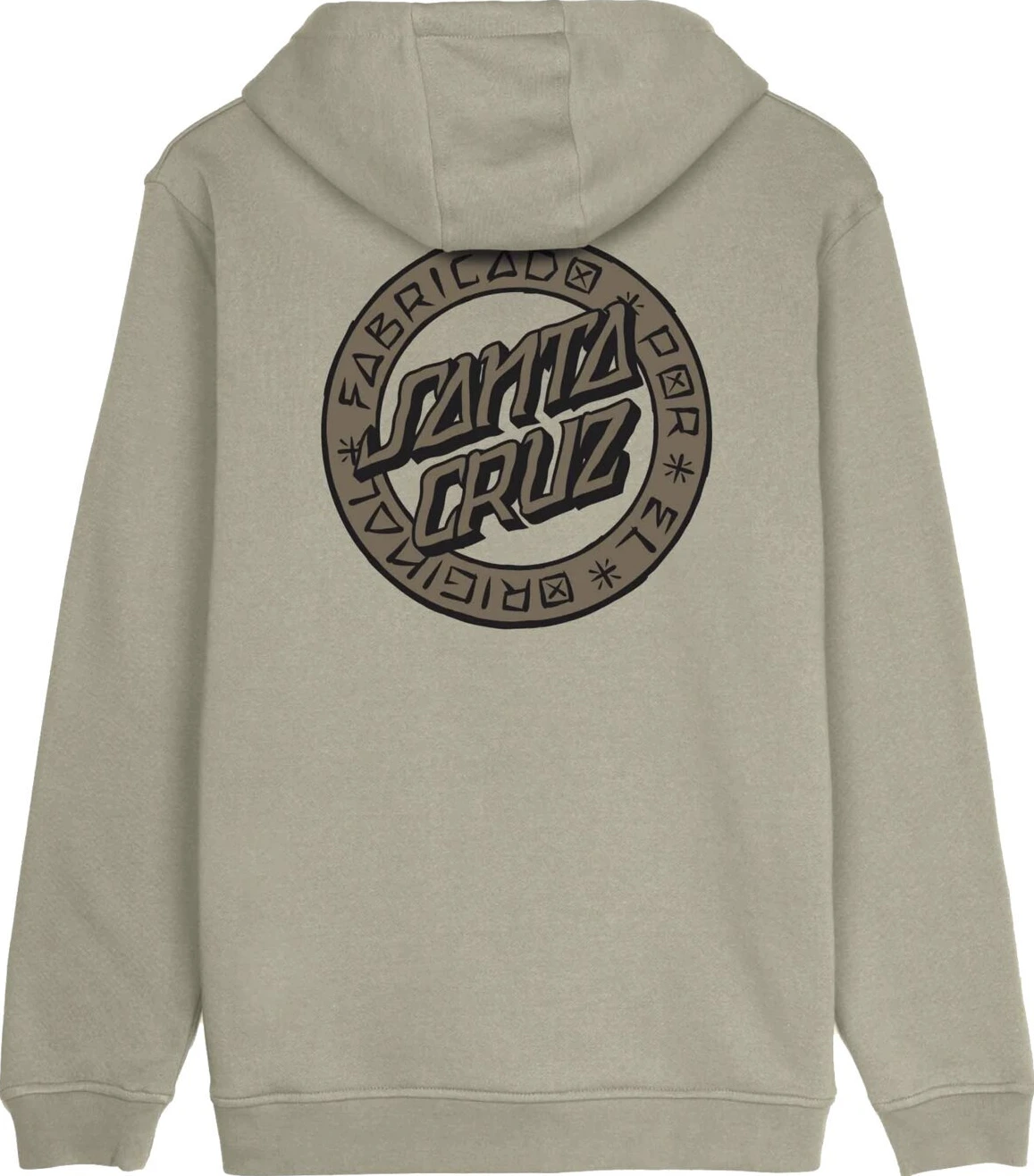 Santa Cruz Loco Dot hoodie, stone gray, S