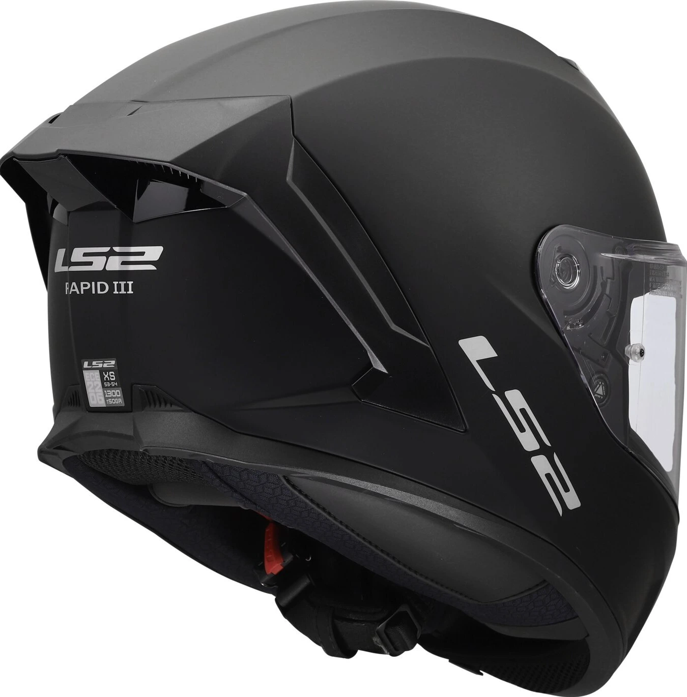 LS2 Rapid III Solid helmet, Black, S, matt