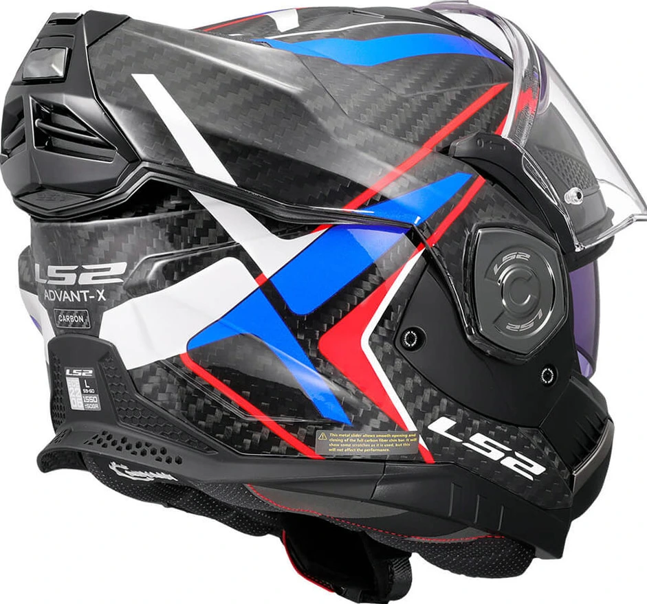 LS2 FF901 ADVANT X CARBON FUTURE II Helmet - XL, White Blue