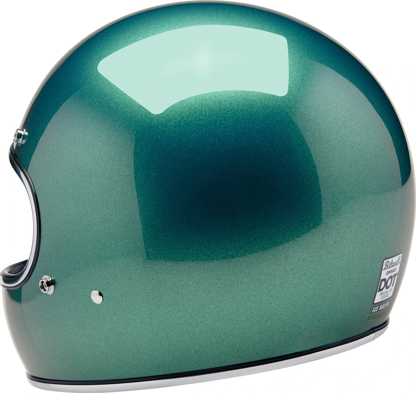Biltwell Gringo helmet, metallic catalina Green, S, Metallic