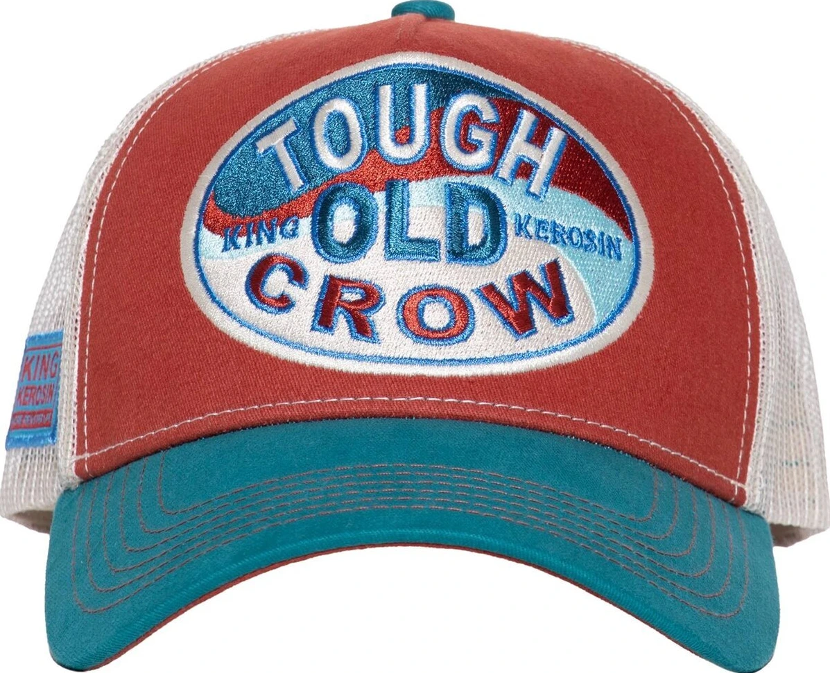King Kerosin Tough old crow cap, Red, blue