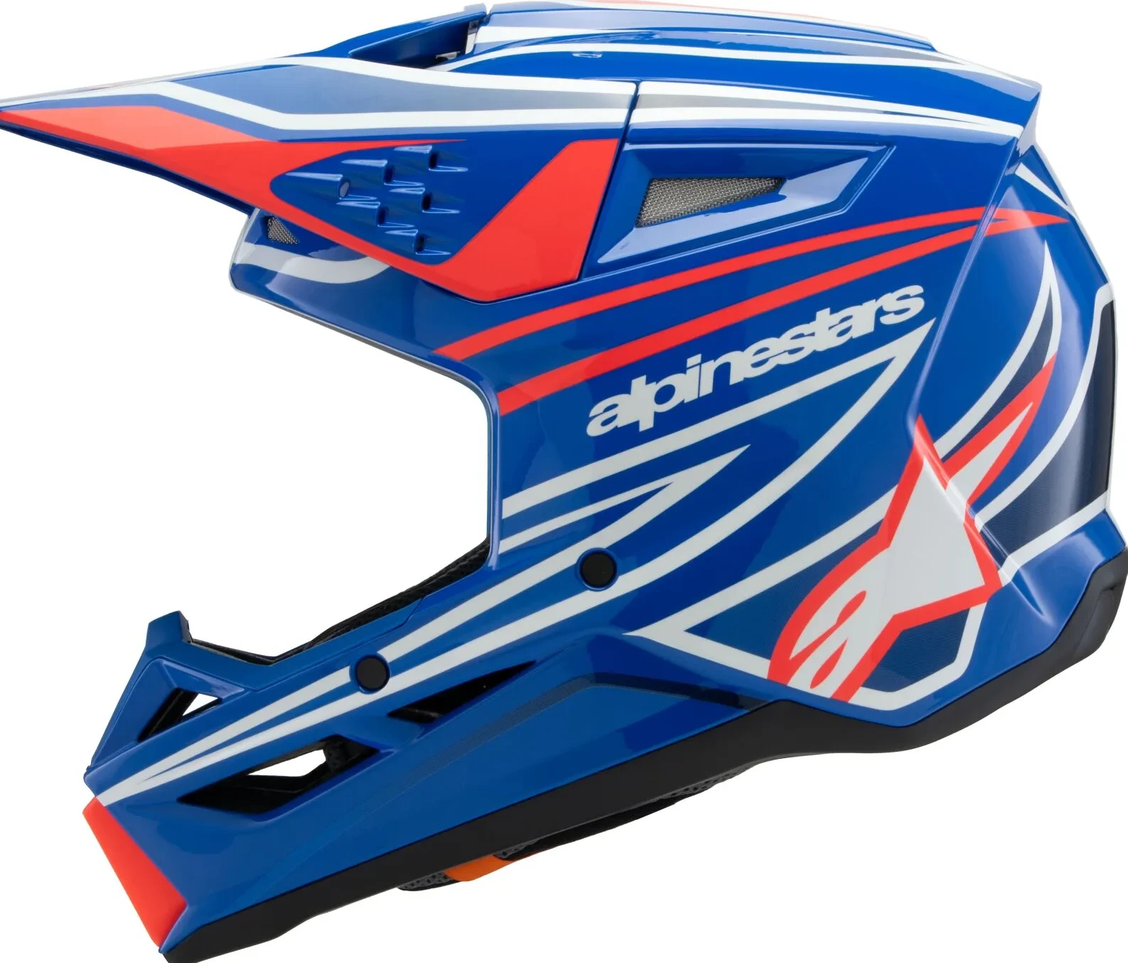HELMET YTH SM3 WURX BLUE/RED/WT/BK YS