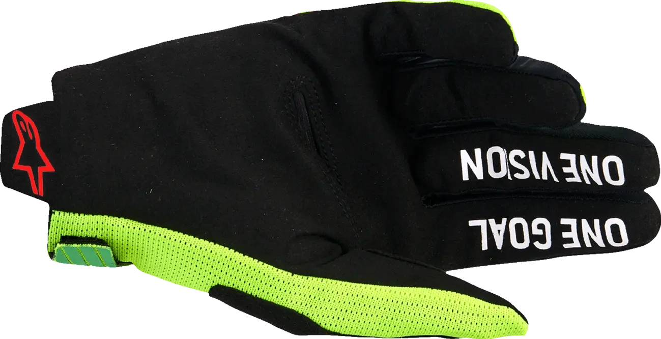GLOVES RADAR PRO GRN/YELL/PNK FL S