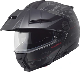 Schuberth Helmet E2 Atlas matt black/red, 53 XS