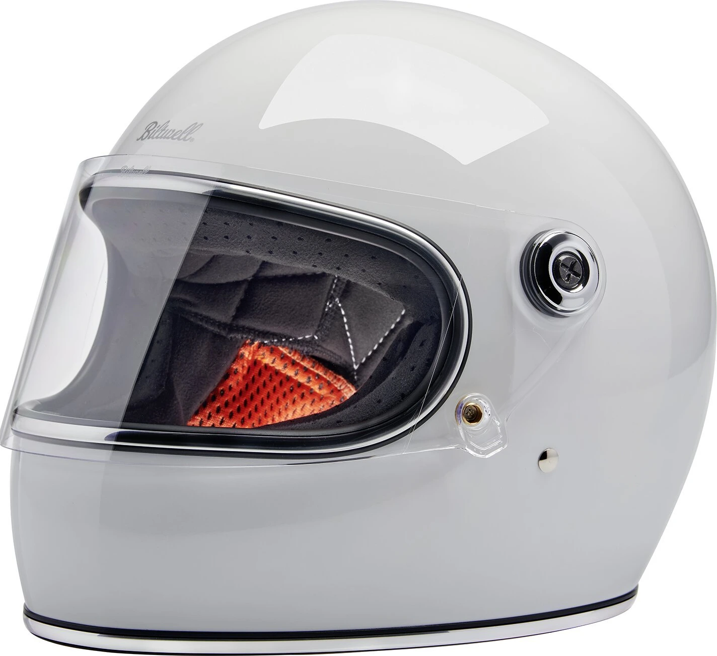 Biltwell Gringo S helmet, White, XS, Gloss