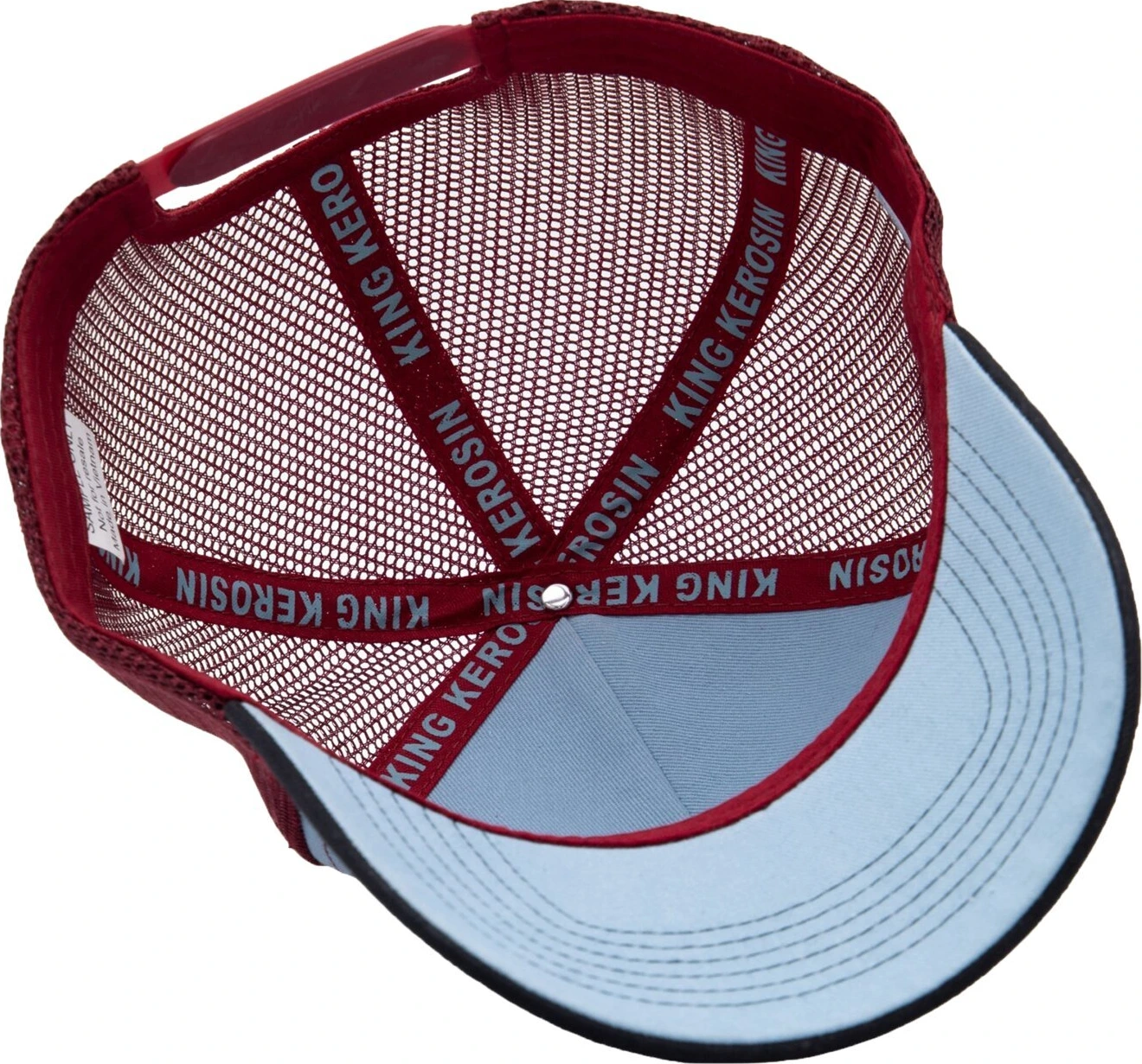 King Kerosin Wish You Were Beer trucker cap skyblue, black