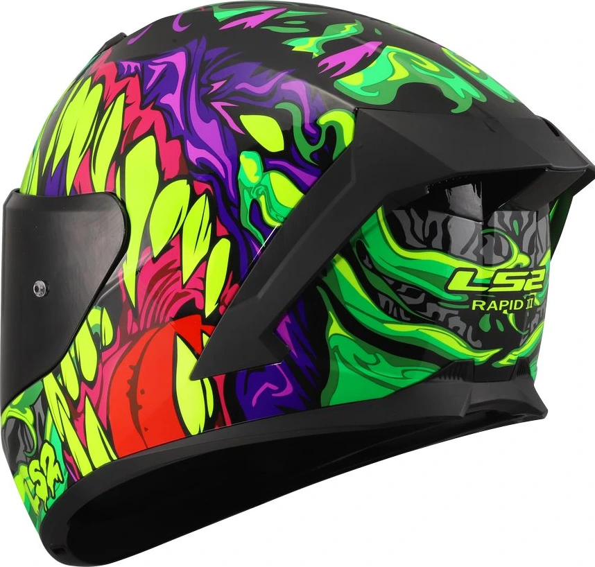 LS2 FF820 RAPID III LYCANT Helmet - Purple Green, 3XL