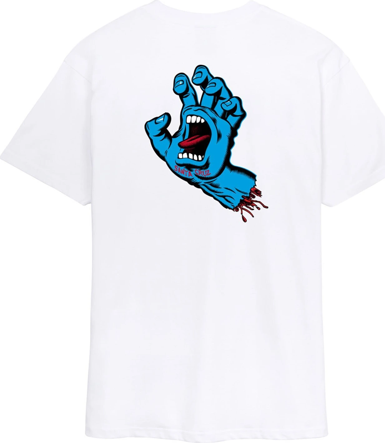 Santa Cruz Screaming Hand Chest t-shirt, White, S