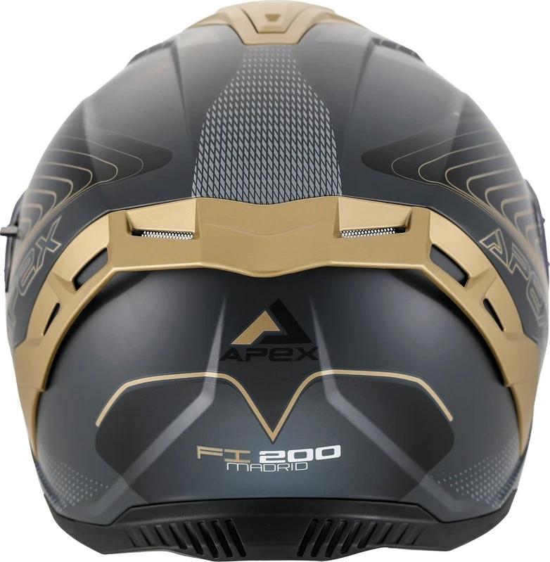 APEX Helmet FI200 Madrid black/gold S