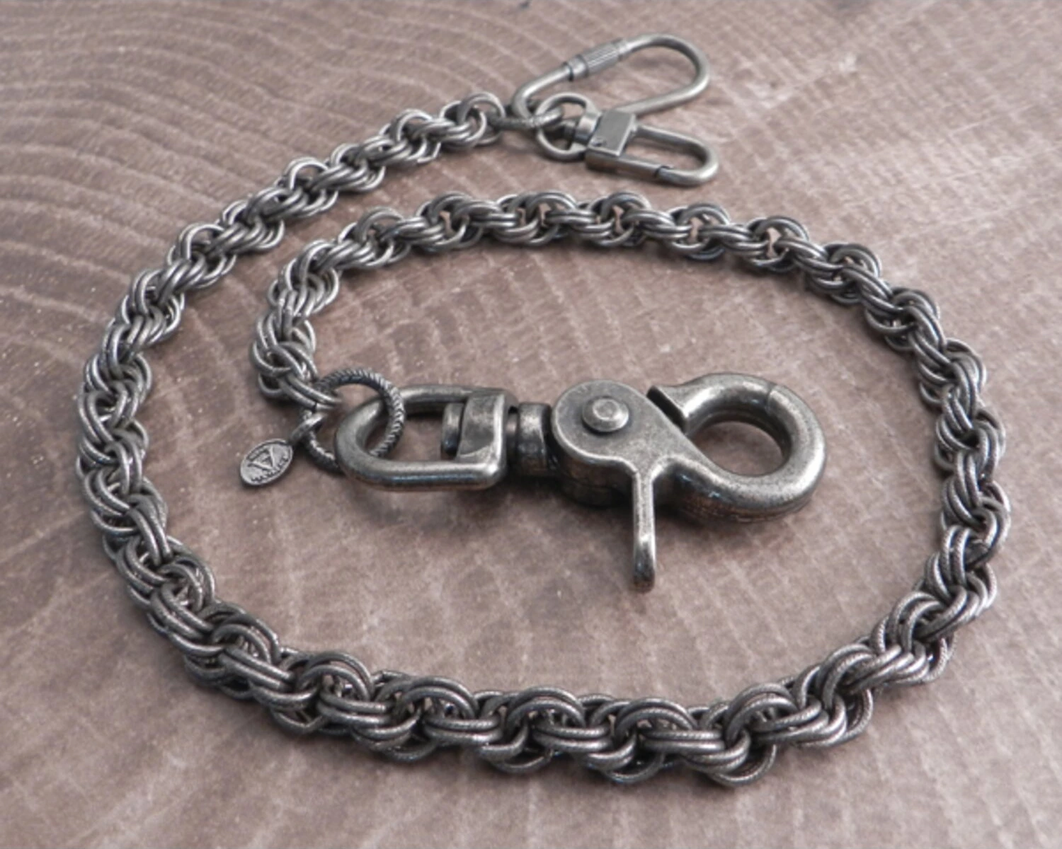 Amigaz Double Rope Wallet Chain 16", Silver