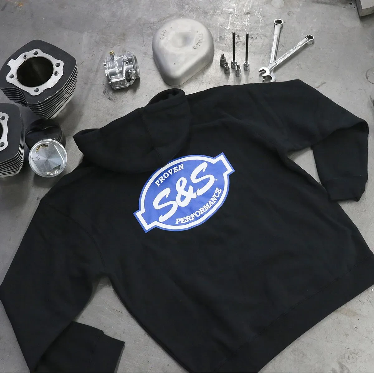 HOODY BLACK S