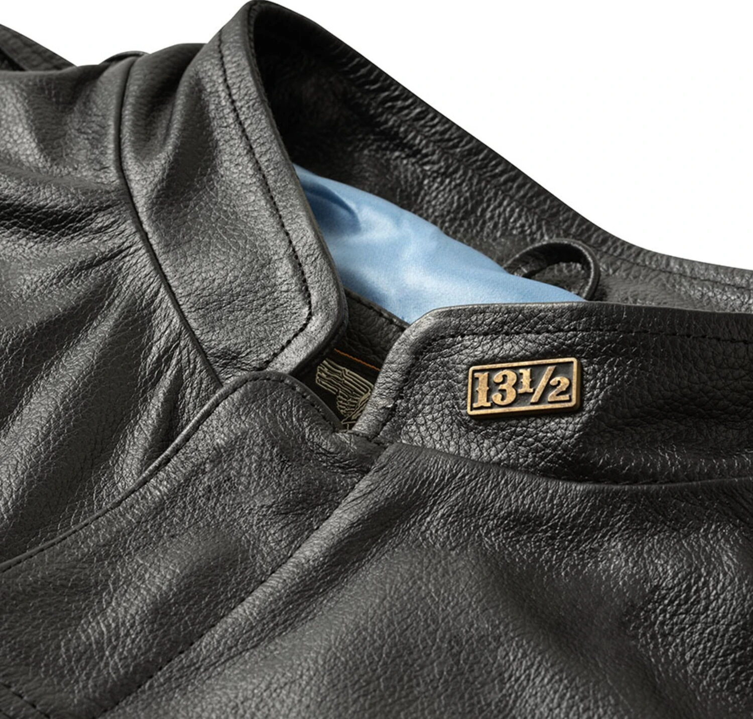 WCC x 13 1/2 Dominator leather riding vest, Black, S
