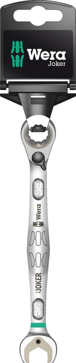 Wera ratcheting wrench Joker switch - US sizes 1/2", Black, 177 mm