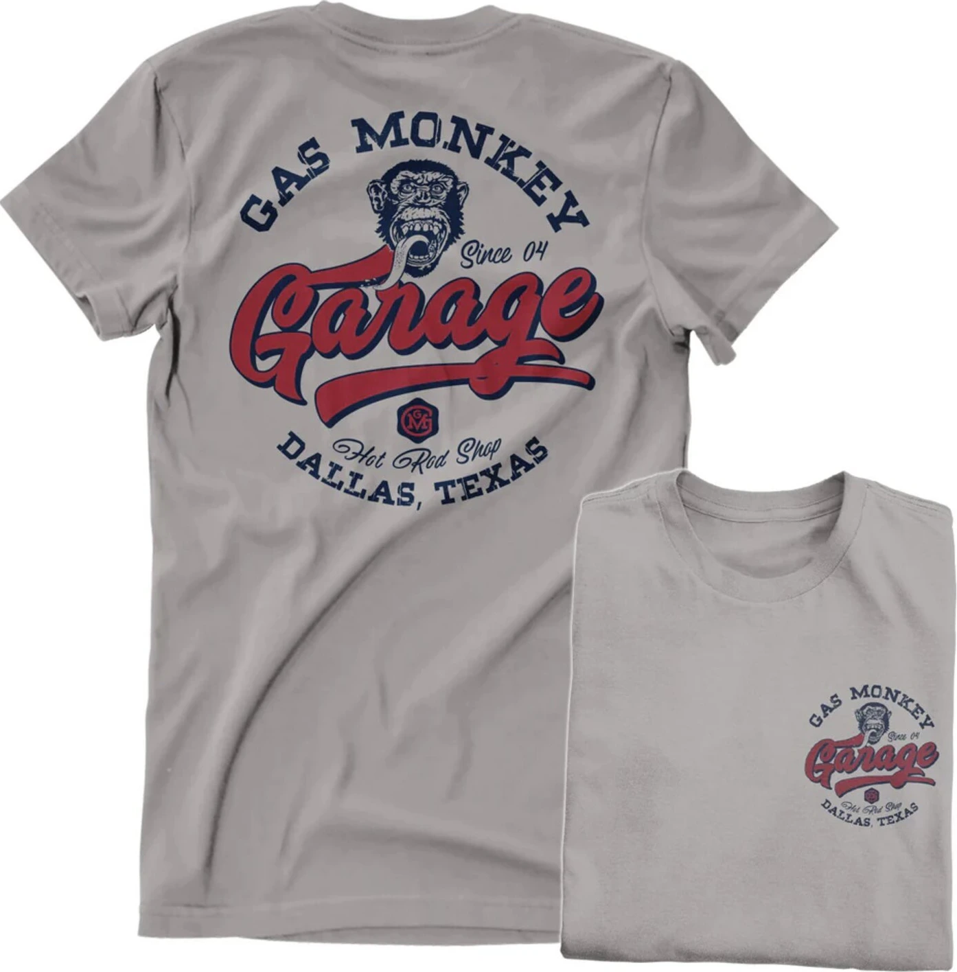 GMG Hot Rod Shop Logo t-shirt, storm gray, 2XL