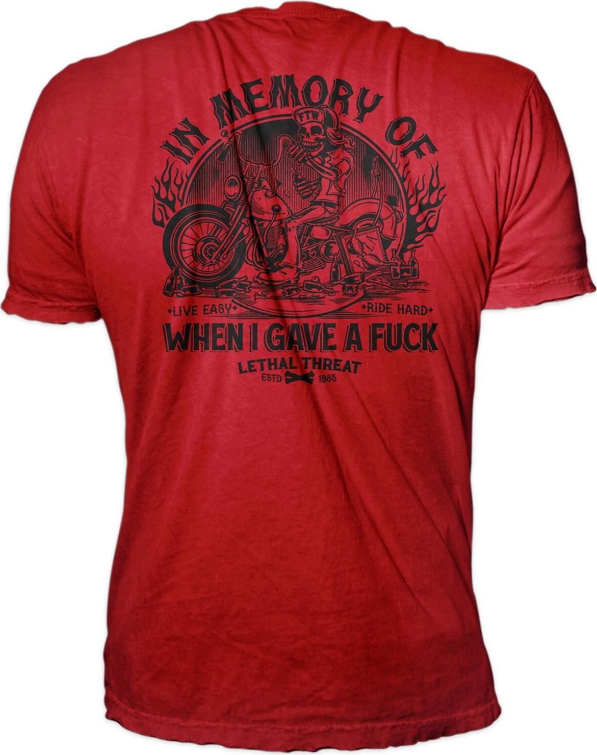 Lethal Threat In Memory t-shirt, Red, black, L