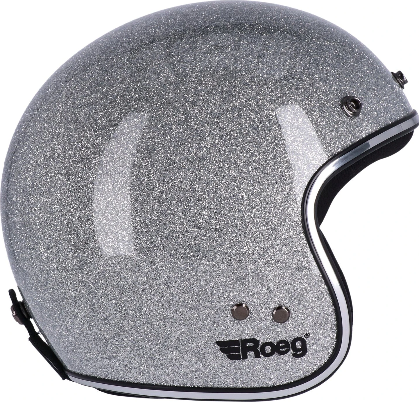 Roeg JETT helmet, disco ball Silver, Silver, L, Metal Flake