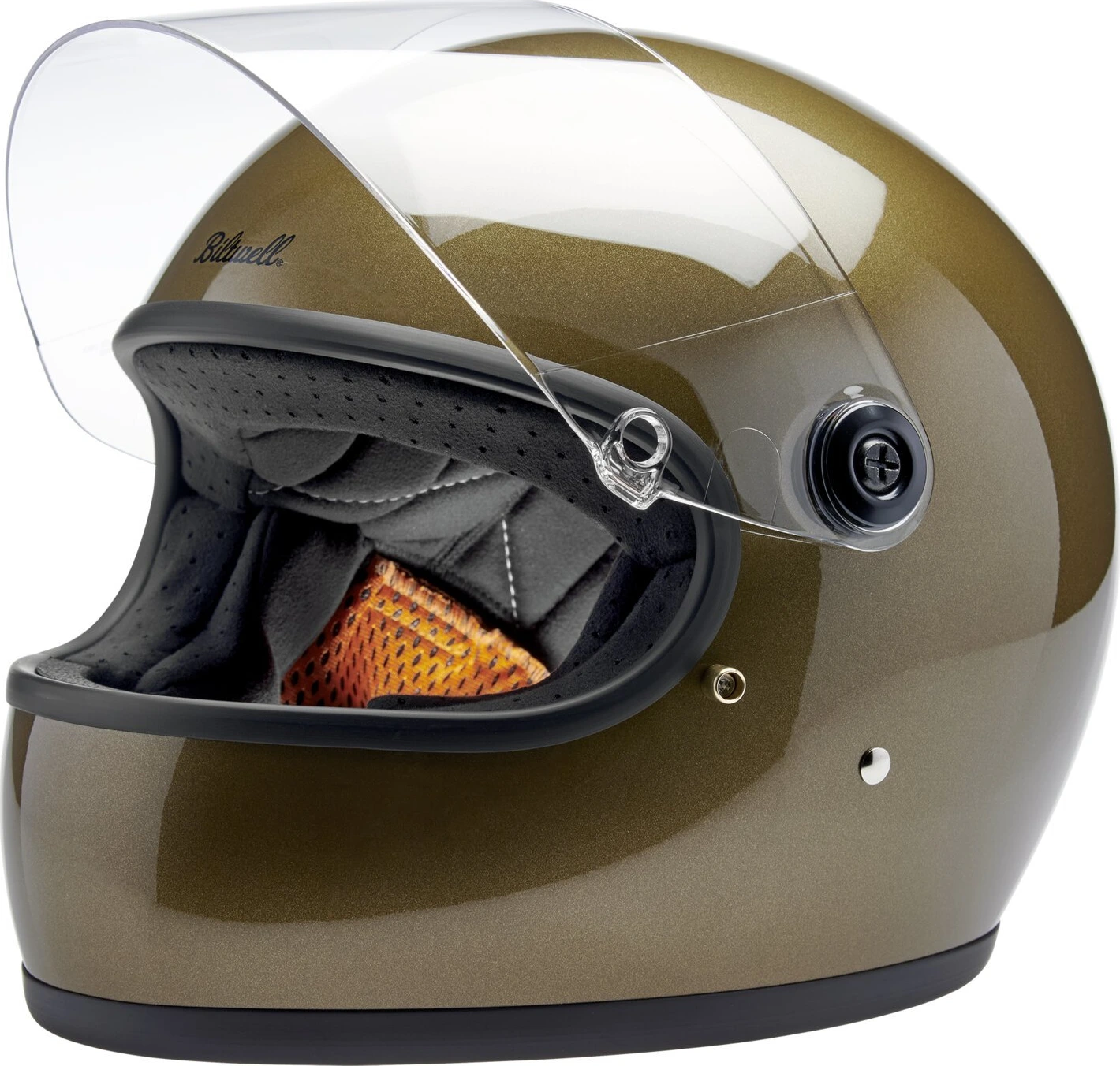 Biltwell Gringo S helmet, ugly Gold, Gold, Metallic
