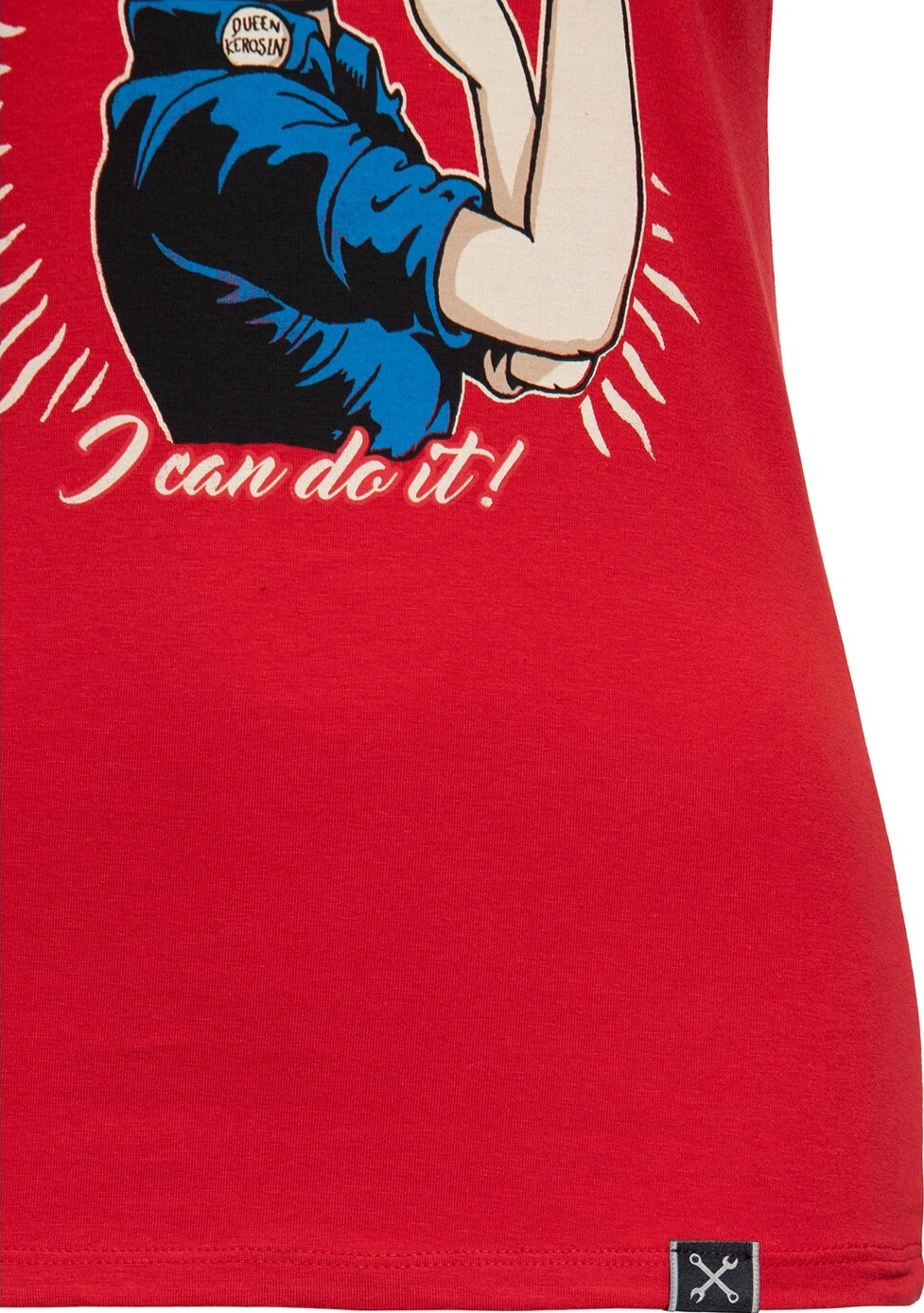 Queen Kerosin Motor Queen I Can Do It t-shirt, Red, XS