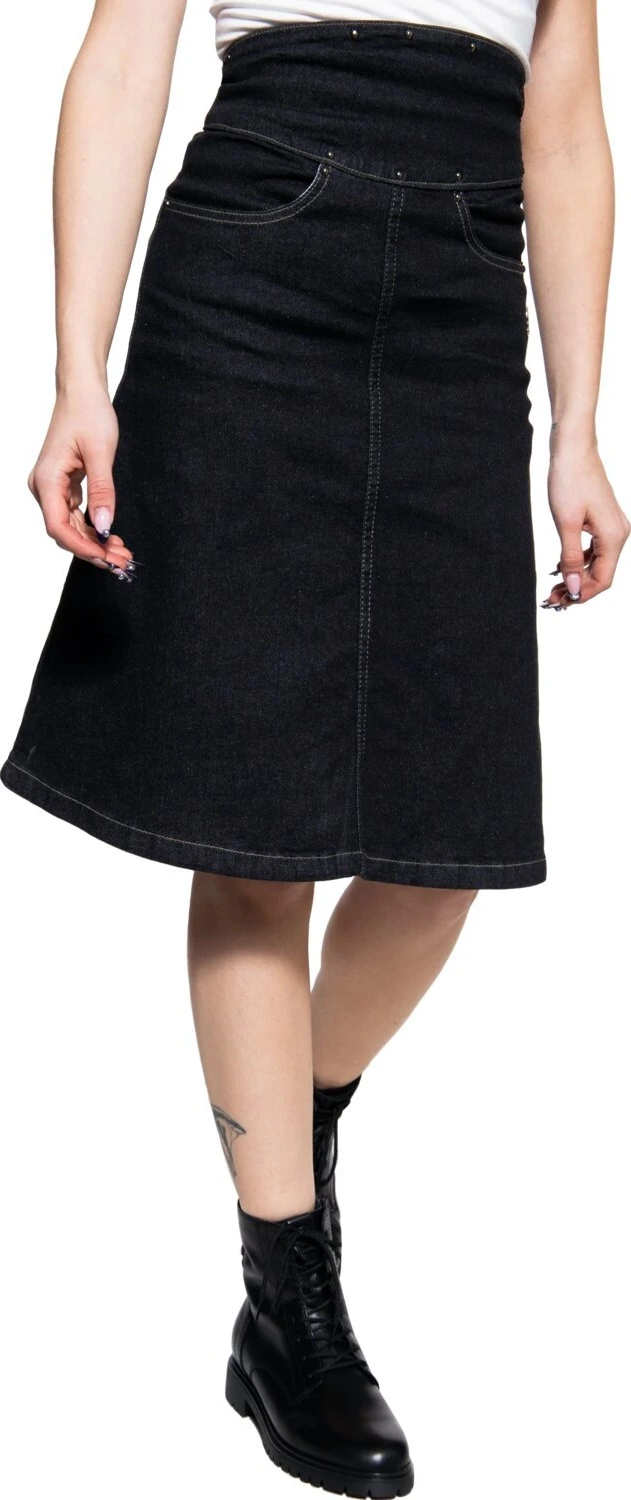Queen Kerosin Biker pencil skirt, Blue, XS