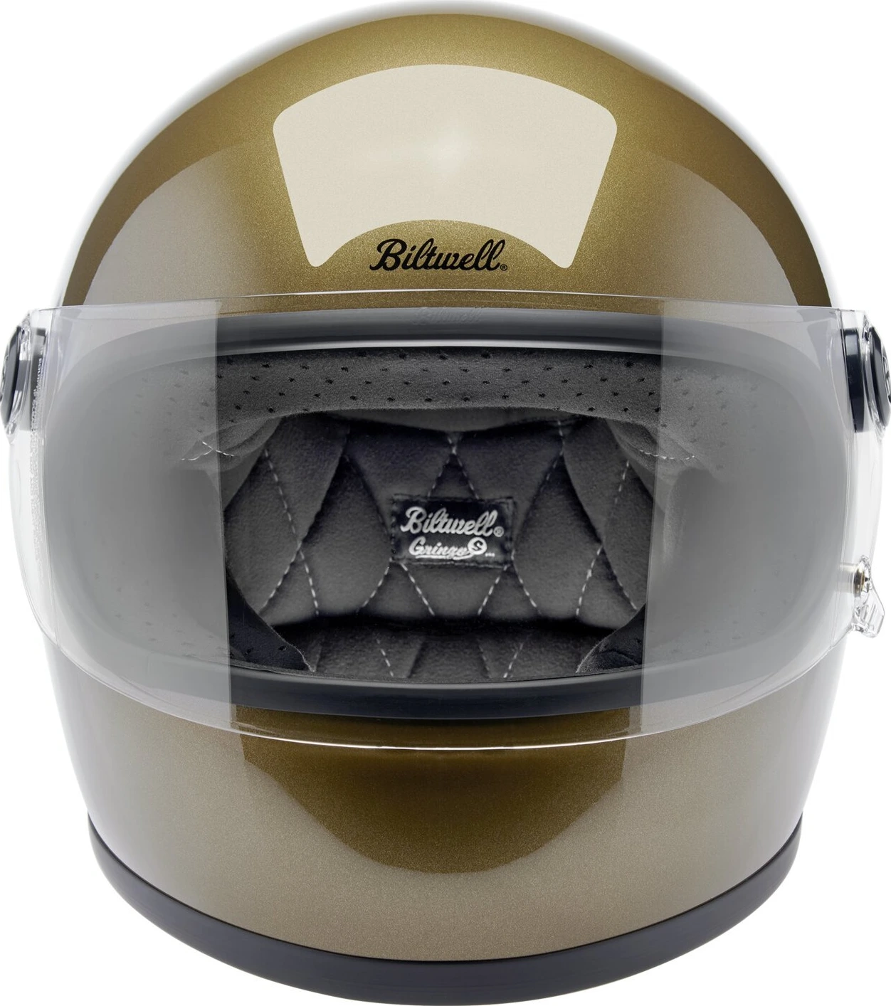 Biltwell Gringo S helmet, ugly Gold, Gold, Metallic