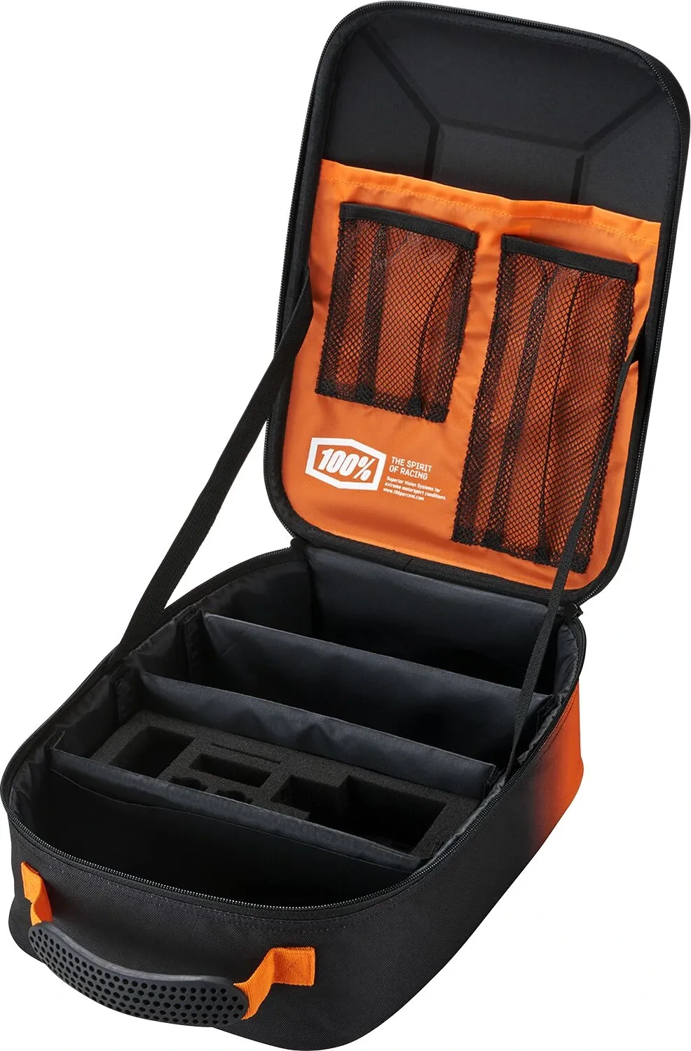 CASE GOGGLE 100% CRUSH BLACK/ORANGE