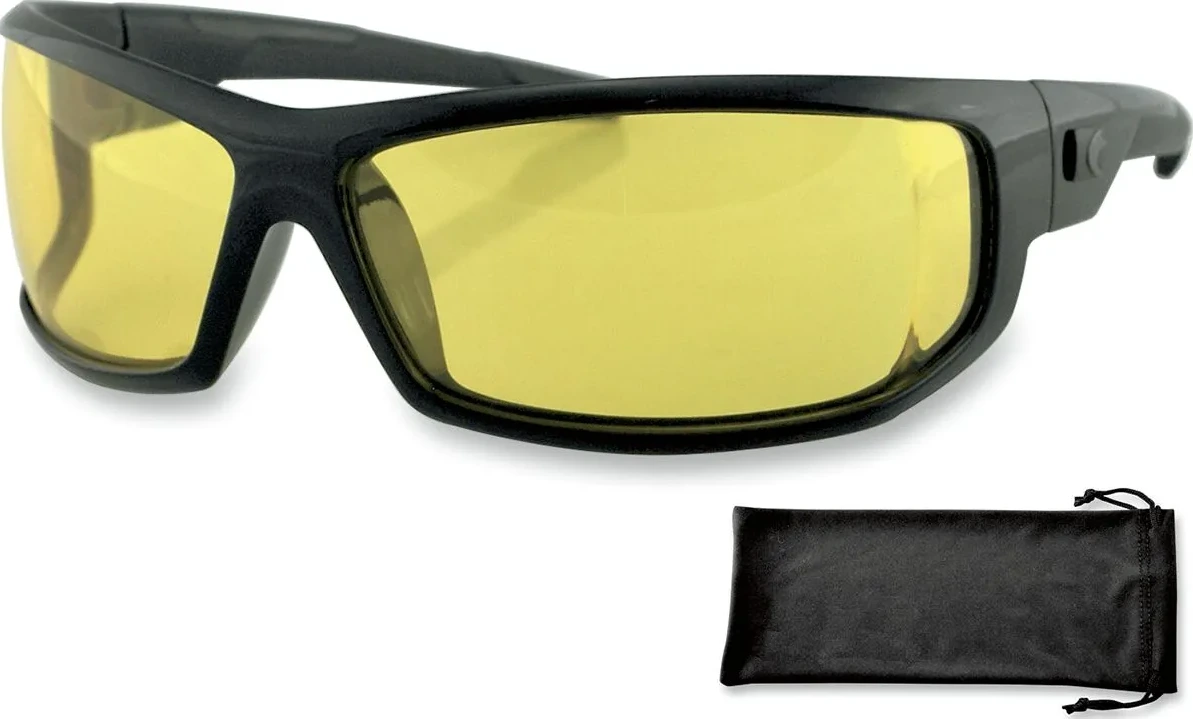 SUNGLASSES AXL BLACK W/ YELLOW LENS