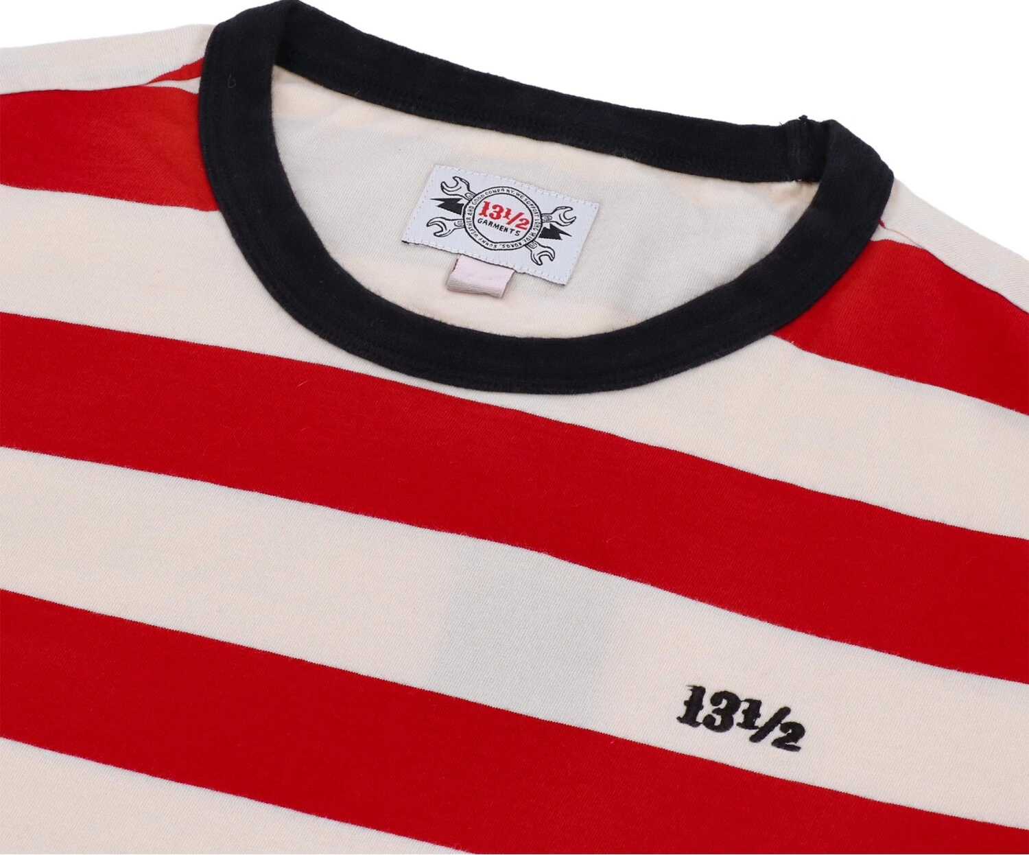 13 1/2 TSR long sleeve, Red, white, S