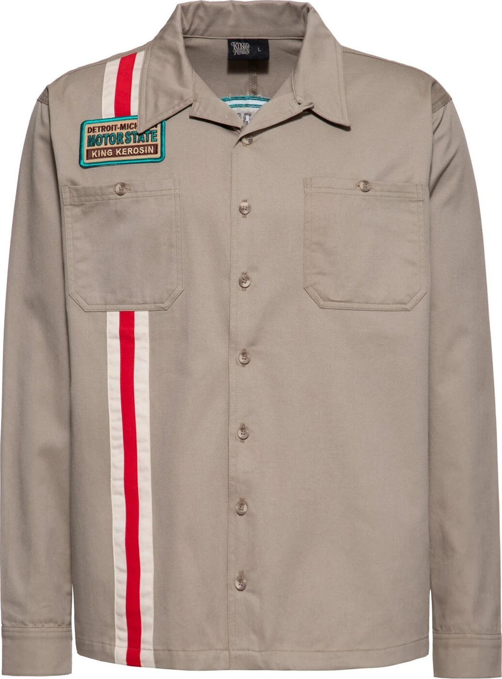 King Kerosin Motorstate shirt, Khaki, L