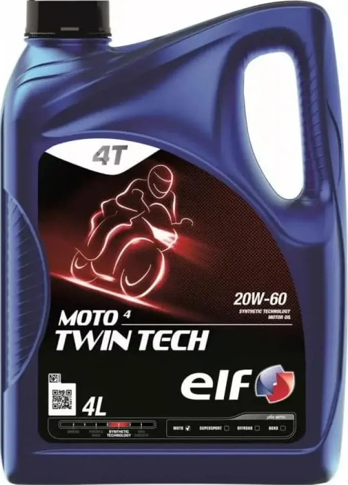 EĻĻA MOTO 4 TWIN TECH 20W60 SYN 4L