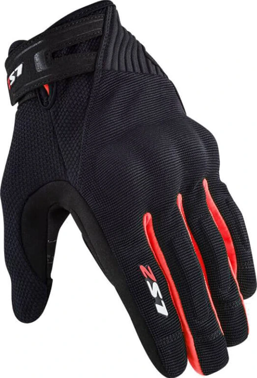 LS2 Dart II Man Gloves - XL, Black Red