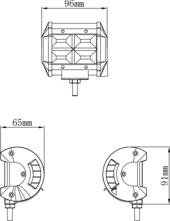Kinwons LED juosta 10-32V 48W Flood