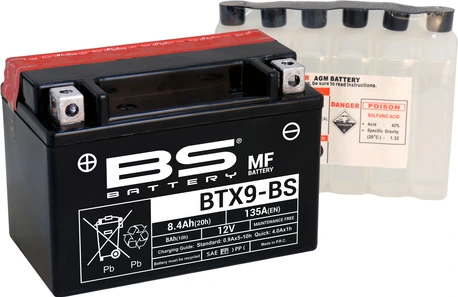 BS Battery BTX9-BS MF (cp) Maintenance Free