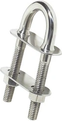 Osculati U-bolt conic fittings mirror-polished SS 120x9.5mm