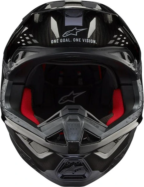 Alpinestars Helmet S-M10 2206 Solid Glossy Carbon, XS