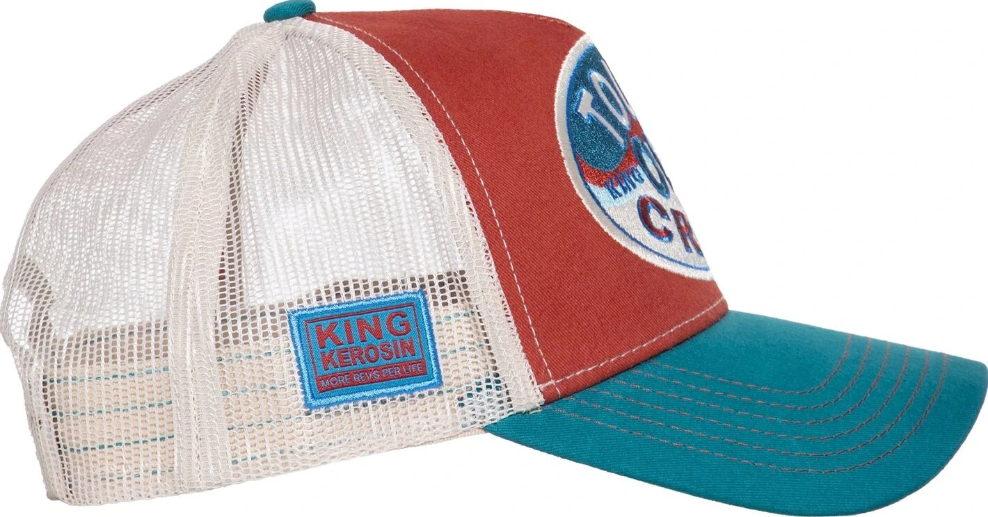 King Kerosin Tough old crow cap, Red, blue