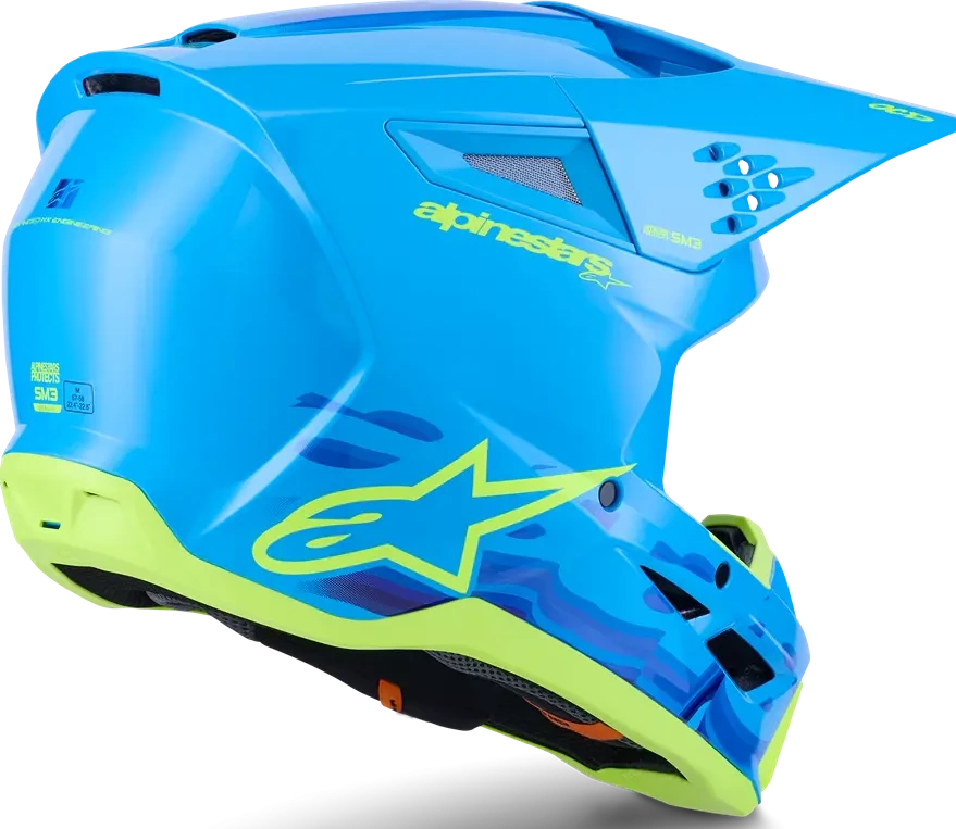 HELMET SM3 FORCE CYAN XS