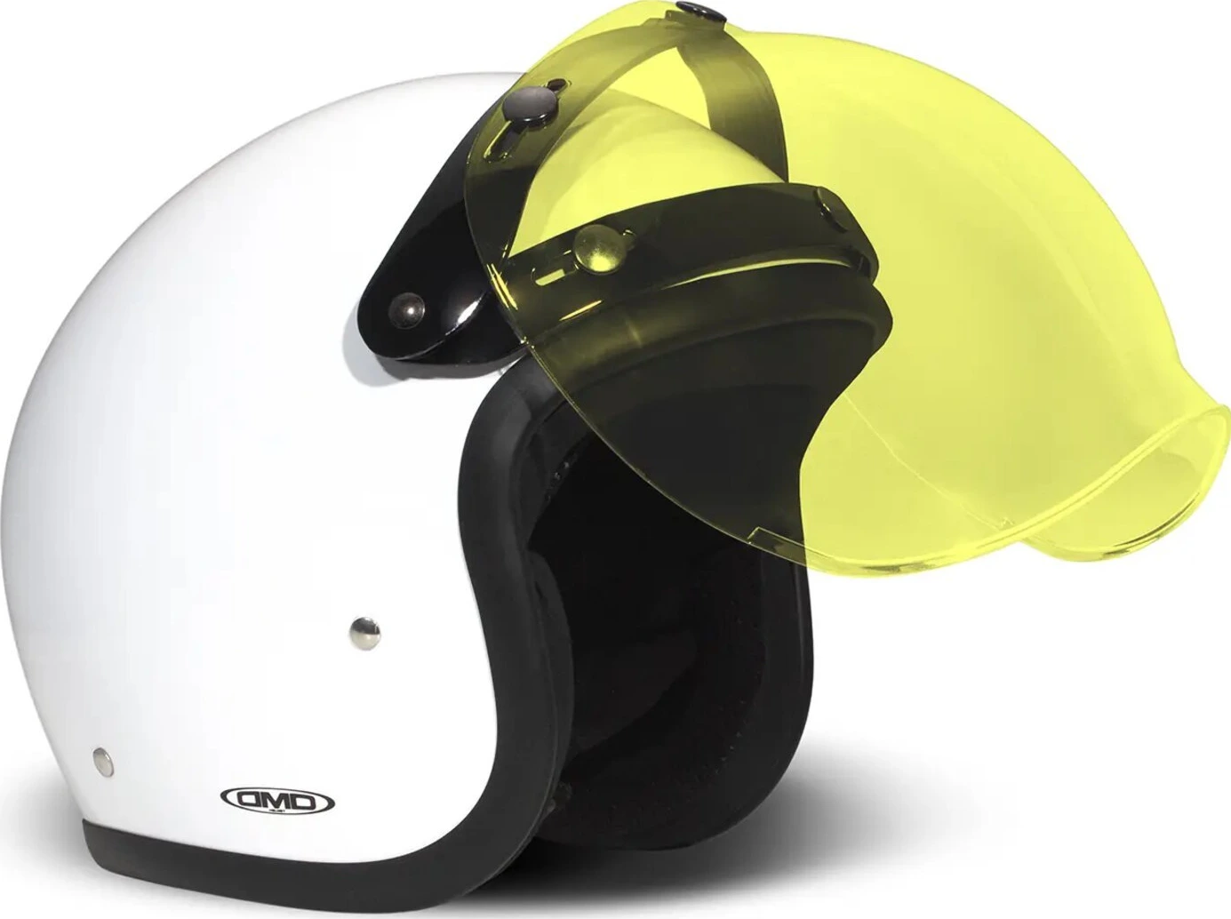 DMD Flip-up bubble visor, Yellow