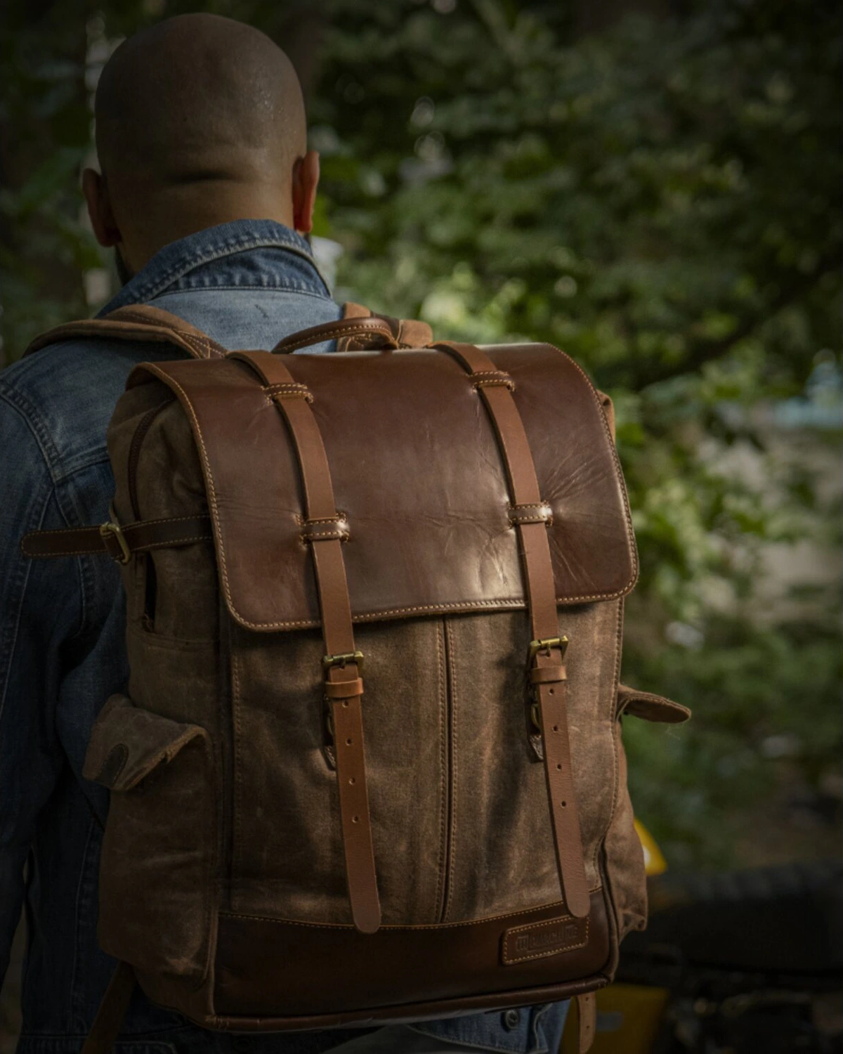 Trip Machine Rambler backpack bag, vintage tan